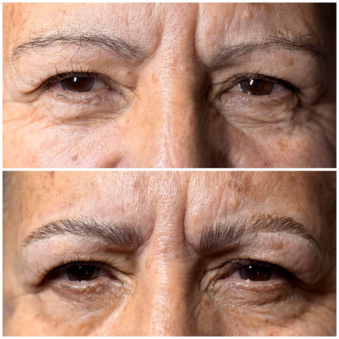 Brow lamination results Point Loma San Diego beauty studio